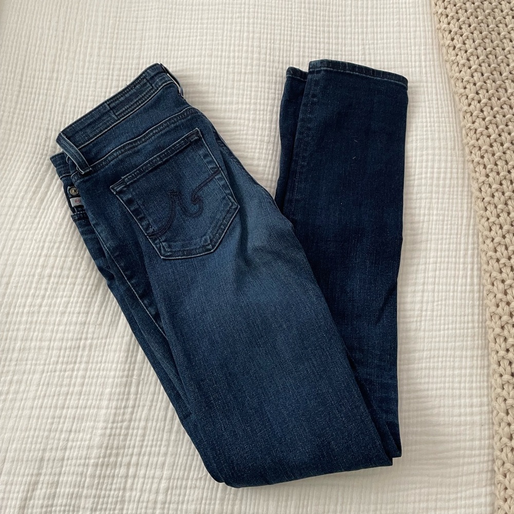 Ag Adriano Goldschmied Blue Skinny Jeans